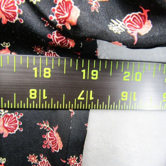 Scotch & Soda Shirt Womens XS Black Pink Floral Pamour Toujours Long Sleeve - Picture 9 of 10